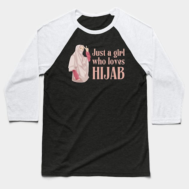 just a girl who loves hijab Baseball T-Shirt by Metavershort